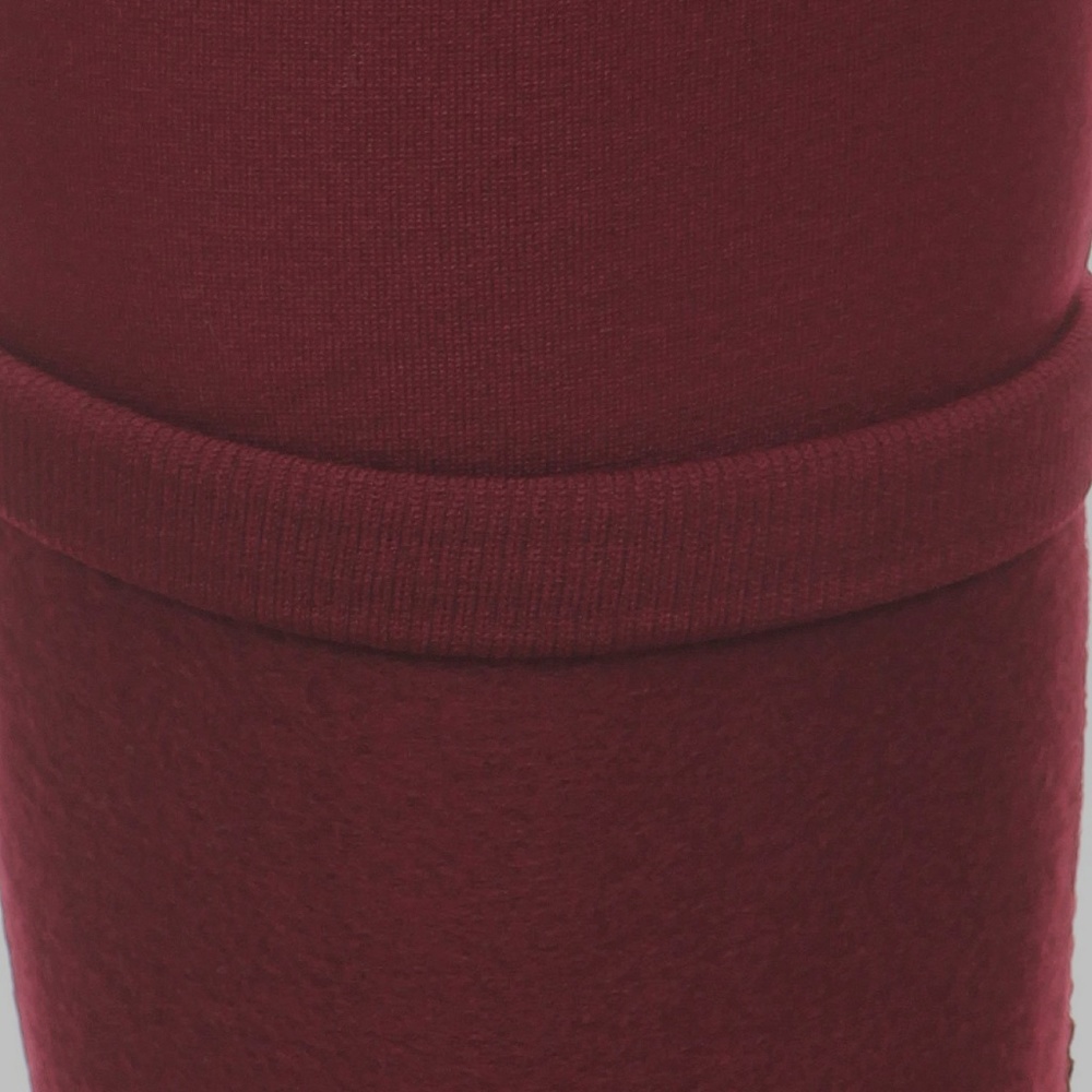 Fleece Lined Burgundy Seamless Leggings NWOT - Picture 4 of 7